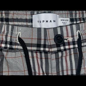 TopMan smart joggers in plaid
